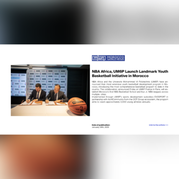 NBA Africa, UM6P Launch Landmark Youth Basketball Initiative in Morocco