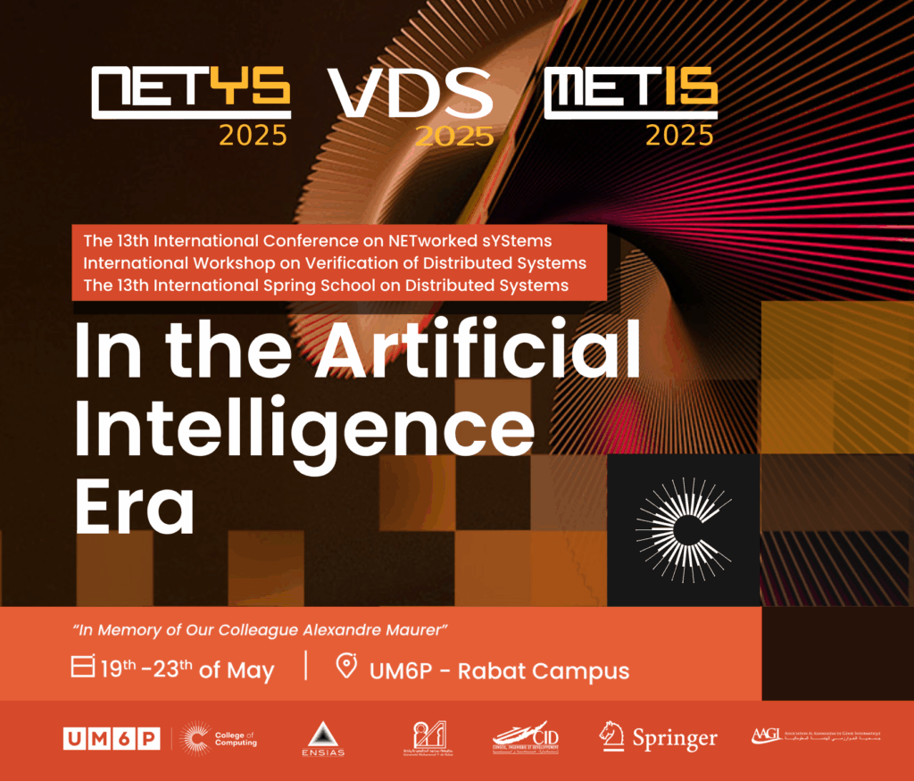 UM6P Hosts Global AI and Networking Experts for a Week of Research and Dialogue 1 UM6P brings together AI and distributed systems experts for METIS, VDS, and NETYS 2025.