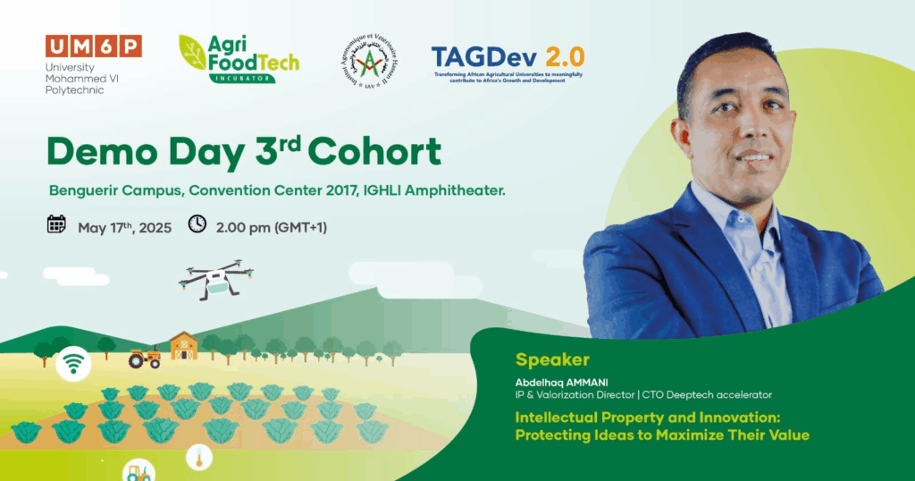 3rd Agri-Food Tech Demo Day to Spotlight Sustainable Innovation and IP Strategy at UM6P