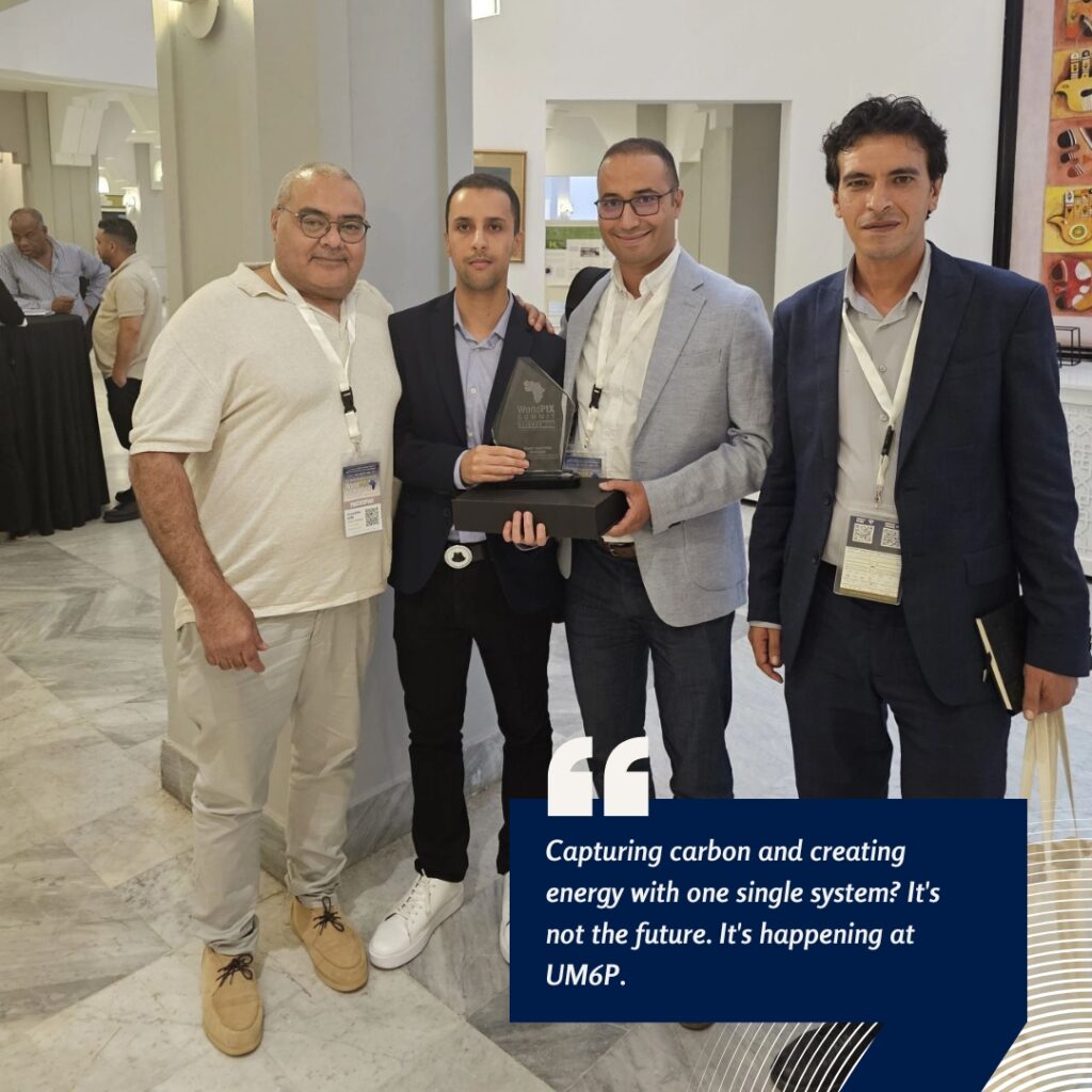 Science Pulse #08 | Can One Device Clean the Air and Fuel the Future? 2 Houssam Bouaboula, PhD Candidate at UM6P, awarded for his pioneering work on carbon-negative hydrogen systems.