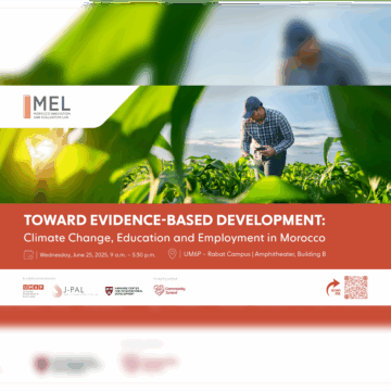 Conference – Toward Evidence-Based Development: Climate Change, Education and Employment in Morocco